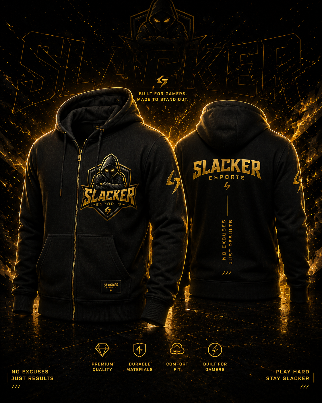 SLACKER Zip Hoodie